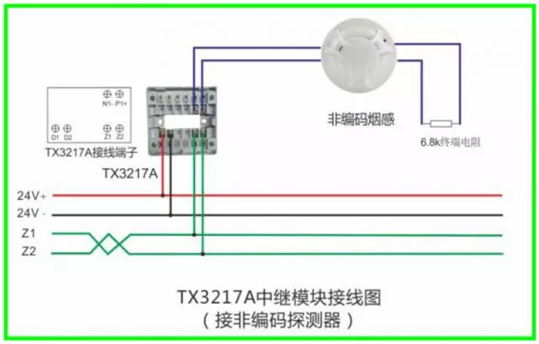 泰和安火災(zāi)報警產(chǎn)品接線示意圖